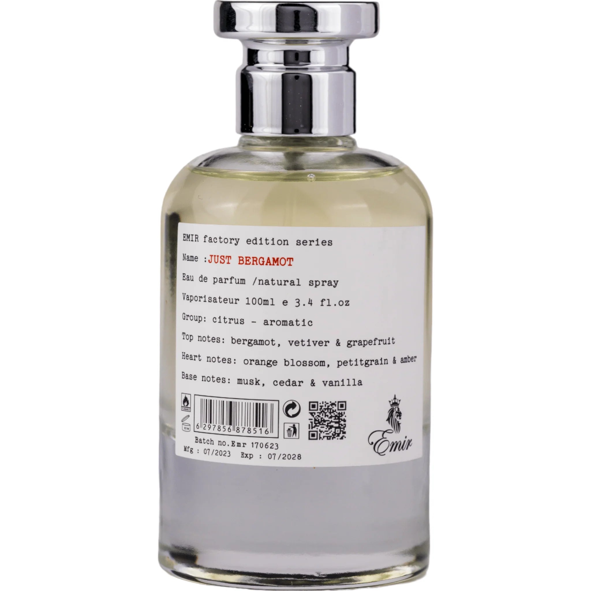 Emir Factory Edition - Just Bergamot - 100ml